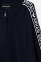 Мальчик Детский шерстяной кардиган Emporio Armani 6D4M58.4MJAZ тёмно-синий