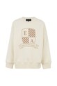 Dětská bavlněná mikina Emporio Armani bez kapuce béžová 6D4MJ9.3J5XZ