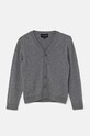 Детский кардиган с примесью шерсти Emporio Armani с добавлением шерсти серый 8N4E78.4M16Z
