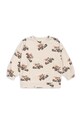 Detská mikina Konges Sløjd ITTY SWEATSHIRT GOTS bez kapucne béžová KS101540