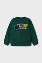 Dětská mikina Mayoral bez kapuce zelená 4455.5F.Mini.9BYH