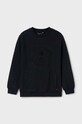 Mayoral bluza dziecięca aplikacja czarny 7448.7C.Junior.9BYH