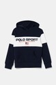 Dětská mikina Polo Ralph Lauren s kapucí námořnická modř 323962119001