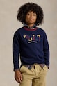Dětská mikina Polo Ralph Lauren bez kapuce námořnická modř 323952470001