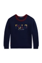 Polo Ralph Lauren felpa per bambini 323952470001 blu navy AW24