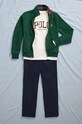 Chlapec Detská bavlnená mikina Polo Ralph Lauren 323953025001 tmavomodrá