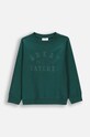 Coccodrillo bluza bawełniana dziecięca ZC4143103ABK zielony AW24