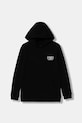 Vans hanorac de bumbac pentru copii BY Full Patched II PO print negru VN000JBEBLK1