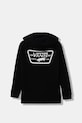 Vans hanorac de bumbac pentru copii BY Full Patched II PO VN000JBEBLK1 negru AW24