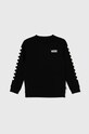 Vans bluza dziecięca EXPOSITION CHECK II CREW pozostałe czarny VN000K98BLK1