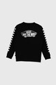 Vans bluza dziecięca EXPOSITION CHECK II CREW VN000K98BLK1 czarny AW24