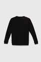Detská bavlnená mikina Vans CLASSIC II CREW VN000K99BLK1 čierna AW24