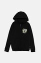 Dětská bavlněná mikina Vans B SK8 HI BALL FZ s kapucí černá VN000K9FBLK1