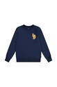 Dětská mikina Levi's LS MONOGRAM CREWNECK bez kapuce námořnická modř 9EL507