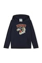 Дитяча бавовняна кофта Kenzo Kids з капюшоном темно-синій K60767.114.150