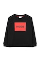 HUGO bluza dziecięca z elastanem czarny G00163.114.150