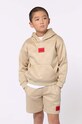 Dětská mikina HUGO s kapucí béžová G00166.114.150
