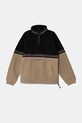 Дитяча кофта Quiksilver TAKE US BACK BLOCK POLAR без капюшона бежевий EQBFT03897