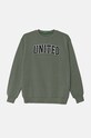 United Colors of Benetton bluza bawełniana dziecięca nadruk zielony 3J68C10JM.G.Seasonal