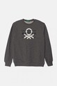 United Colors of Benetton bluza bawełniana dziecięca nadruk szary 3J68C10JM.G.Seasonal