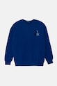 United Colors of Benetton bluza bawełniana dziecięca nadruk niebieski 3J68C10JM.G.Seasonal