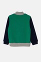Детская хлопковая кофта United Colors of Benetton 3J70G5033.P.Seasonal зелёный AW24