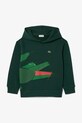 Lacoste bluza dziecięca wzorzyste zielony SJ2561