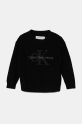 Calvin Klein Jeans sweter bawełniany dziecięcy IB0IB02219.104.116.9BYH czarny AW24