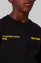 Otroški bombažen pulover Calvin Klein Jeans IB0IB02212.104.116.9BYH črna AW24