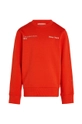 Calvin Klein Jeans felpa in cotone bambino/a IB0IB02212.128.176.9BYH rosso AW24