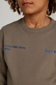 Calvin Klein Jeans bluza bawełniana dziecięca IB0IB02212.128.176.9BYH brązowy