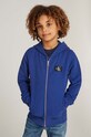 Calvin Klein Jeans bluza bawełniana dziecięca z kapturem niebieski IB0IB02213.104.116.9BYH