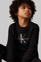 Dětská mikina Calvin Klein Jeans bez kapuce černá IB0IB02337.9BYH