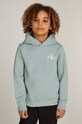 Calvin Klein Jeans hanorac de bumbac pentru copii print verde IU0IU00266.128.176.9BYH