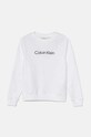 Calvin Klein Jeans bluza bawełniana dziecięca IU0IU00680.128.176.9BYH biały AW24