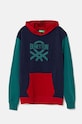 United Colors of Benetton hanorac de bumbac pentru copii print bleumarin 3J68C203N.G.Seasonal