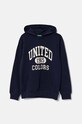 United Colors of Benetton bluza bawełniana dziecięca nadruk granatowy 3J68C203N.G.Seasonal
