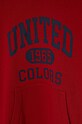 CHLAPEC Dětská bavlněná mikina United Colors of Benetton 3J68C203N.G.Seasonal burgundské