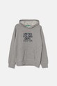 Dětská bavlněná mikina United Colors of Benetton potisk šedá 3J68C203N.G.Seasonal