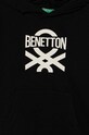 Dětská bavlněná mikina United Colors of Benetton 3J68C203N.G.Seasonal černá AW24