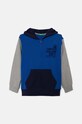 United Colors of Benetton bluza bawełniana dziecięca z kapturem granatowy 3J68C503X.G.Seasonal