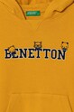 Băieți United Colors of Benetton hanorac de bumbac pentru copii 3J68G200Q.P.Seasonal galben