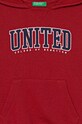 Момче Детски памучен суичър United Colors of Benetton 3J68G200Q.P.Seasonal бордо