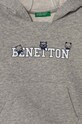 Chlapec Detská bavlnená mikina United Colors of Benetton 3J68G200Q.P.Seasonal sivá