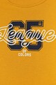 Băieți United Colors of Benetton hanorac de bumbac pentru copii 3FWYG10FN.P.Seasonal galben