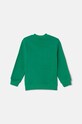Детская хлопковая кофта United Colors of Benetton 3FWYG10FN.P.Seasonal зелёный AW24