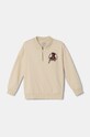 Dětská bavlněná mikina Guess bez kapuce béžová L4BQ06.KAX74.9BYH