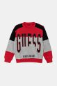 Детски памучен суичър Guess памук червен L4BQ10.KAX73.9BYH