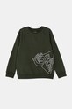 Detská bavlnená mikina Guess bavlna zelená N4BQ00.KAD74.9BYH