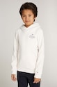 Detská mikina Tommy Hilfiger s kapucňou béžová KB0KB09193.9BYH.128.176